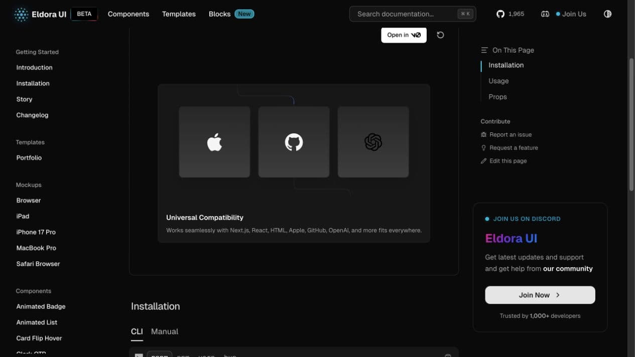 Animated Frameworks: объёмные плитки с иконками